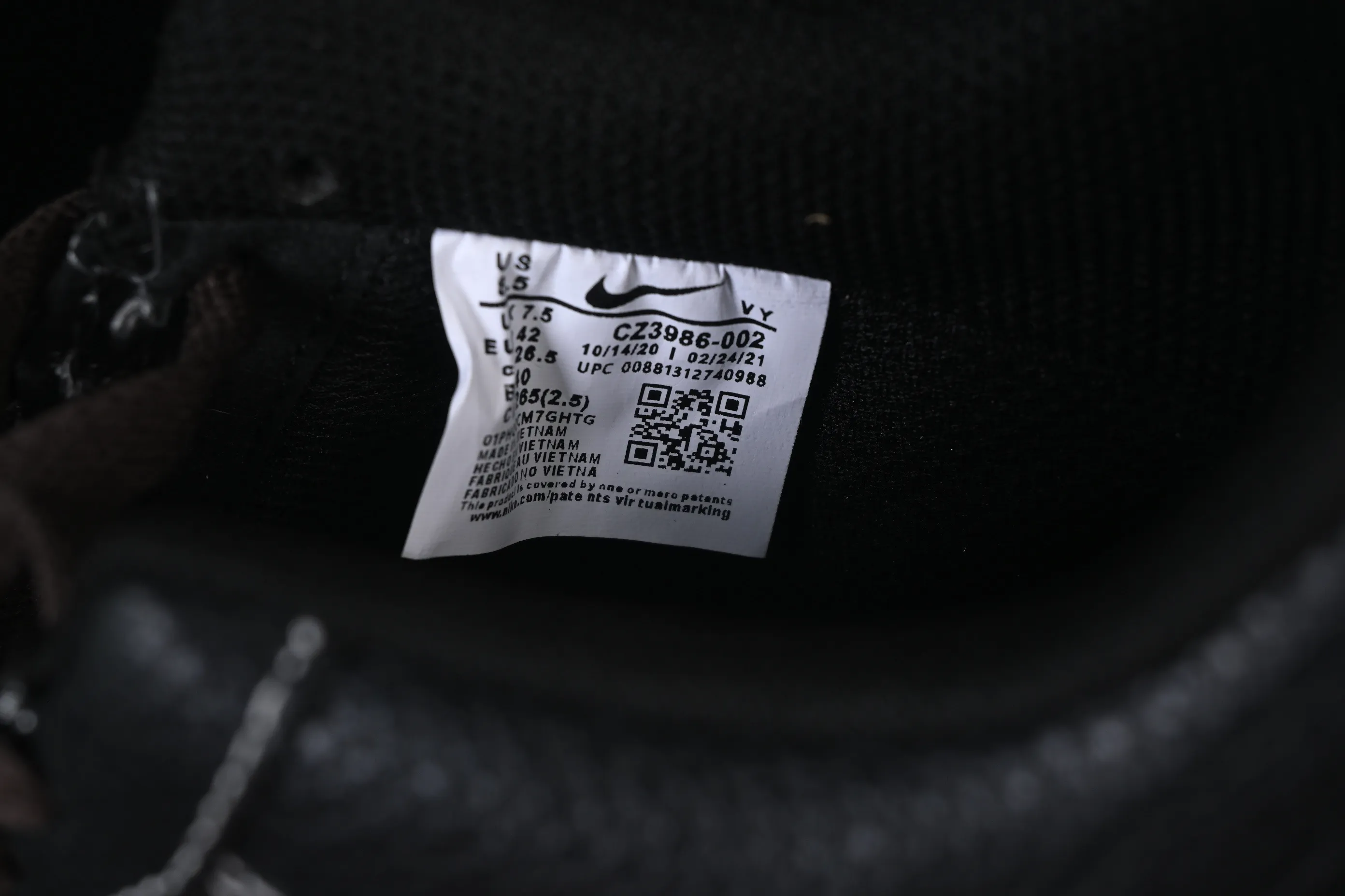 All categories Nk Air Force 1 Air Force series Nk Air Force 1 Low Air Force low-top Nike Air Force 1'07 Low LV joint classic black and brown Air Force 1 low-top casual sneakers CZ3986-002